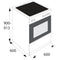 ETNA FIV560WIT - Inductiefornuis 60 cm - 4 inductiezones - Wit