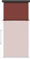 vidaXL-Balkonscherm-122x250-cm-bruin