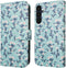 imoshion Hoesje Geschikt voor Samsung Galaxy A55 Hoesje Met Pasjeshouder - imoshion Design Bookcase smartphone - Blauw / Blue Flowers