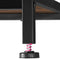 tectake® Tacoma - Consoletafel - Industrieel design - Zwart metalen frame - Donkerbruin - Afmeting (LxBxH) 100 x 35 x 80,5 cm