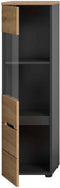 Furnilux Canu - Vitrinekast - Staand-hangend - 33x36x125cm - Bruin