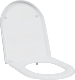vidaXL - Snelle - Aflaat - Toiletzitting - met - Zachte - Sluiting - in - Duroplast - Wit
