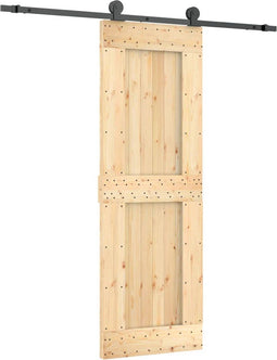 vidaXL - Schuifdeur - met - beslag - 70x210 - cm - massief - grenenhout