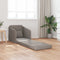 vidaXL - ligbedbank - 2-in-1 - taupe - 65x80x83 - cm - stof