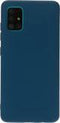 Mobiparts Samsung Galaxy A51 (2020) - Silicone Cover - Soft-touch - Blueberry Blue
