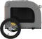 vidaXL - Hondenfietstrailer - oxford - stof - en - ijzer - oranje - en - grijs