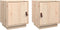 vidaXL - Nachtkastjes - 2 - st - 40x34x45 - cm - massief - grenenhout