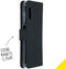 Accezz Galaxy Xcover Pro - Flip cover - Krasbestendig Schokbestendig - Zwart