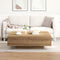 vidaXL - Salontafel - Artisan - Eiken - 100x100x31 - cm - Samengesteld - Hout