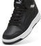 PUMA Rebound V6 MID WTR JR - Hoge sneakers - SoftFoam+ demping - PUMA Black-PUMA White