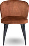 Liviza Stoel Loka Terracotta - Velvet - Rond Terra - 78 cm , 525 cm , 62 cm
