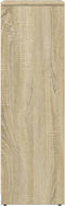 vidaXL - Badkamerkast - 30x30x95 - cm - spaanplaat - sonoma - eikenkleurig