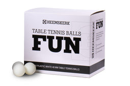Tafeltennisballen Wit Heemskerk Fun - per 100 stuks