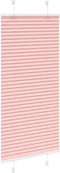 vidaXL - Plissé - rolgordijn - 65x100 - cm - stofbreedte - 64,4 - cm - polyester - roze