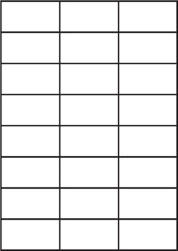 A4 etiketten 70 x 37 mm wit 100 vel