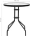 vidaXL - Tuintafel - Ø60x70 - cm - staal - zwart