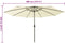 vidaXL - Parasol - met - LED-verlichting - 400 - cm - zandkleurig