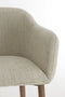 Blaine eetkamerstoel - beige+hout donkerbruin
