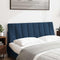 vidaXL - Hoofdbordkussen - 140 - cm - stof - blauw