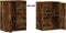 vidaXL - Dressoir - 59x39x80 - cm - bewerkt - hout - gerookt - eikenkleurig