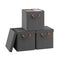 Woltu Opbergboxen Set - 3 Stuks - Opvouwbaar - 27x27x27cm - Grijs (3 stuks)