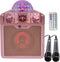N-GEAR Disco Block 410 - Karaoke Set - Bluetooth Speaker met 2 Microfoons - Space Pink (2 stuks)