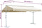 vidaXL - Luifel - vrijstaand - 600x300 - cm - crème