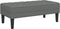 vidaXL - Donkergrijze - Bank - 113x57x39 - cm - Stof