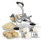 HI NATURE™ Frietsnijders - Professionele Frietsnijder - 4 RVS Messen - Zilver