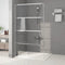 vidaXL - Inloopdouchewand - 115x195 - cm - transparant - ESG-glas - zilverkleurig