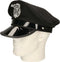 Atosa Carnaval verkleed Politie agent hoedje - zwart/zilver - voor volwassenen - Politie thema