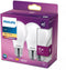 Philips LED Lamp - E27 - 75 W - Warmwit licht - Energiezuinig - EyeComfort (2 stuks)