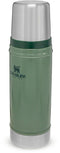 Stanley Classic Legendary Bottle 0,47L | Hammertone Green | Thermosfles houdt 15 uur warm of koud | Vaatwasserbestendig | Roestvrijstalen Thermoskan | Lekvrij | BPA-Vrij