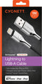 Cygnett Armoured Braided Lightning to USB Kabel 1m - Zwart