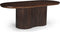 Livingfurn - Eetkamertafel Sevilla Brown 220cm - Mangohout