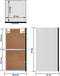 vidaXL - Hangkast - Lyon - 29,5x31x60 - cm - bewerkt - hout - zwart