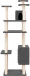 vidaXL - Kattenmeubel - met - sisal - krabpalen - 162 - cm - crèmekleurig