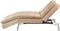 LOIRET - Chaise longue - Lichtbruin - Fluweel