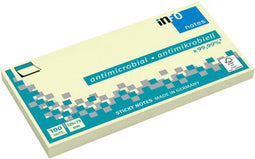 Quantore - Memoblok Info Notes antimicrobiëel 125x75mm geel | 120 stuks