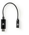 Nedis CCBW65950BK015 - Audio-adapterkabel - 3.5mm naar USB-C - Zwart