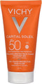 Vichy Capital Soleil SPF50 Dry Touch Zonnecrème Gemengde tot Vette Huid - Gelaat 50ml