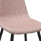 vidaXL - Eetkamerstoelen - 2 - st - fluweel - roze