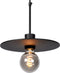 Atmooz - Hanglamp Jacob - Industrieel - Woonkamer / Slaapkamer / Eetkamer - Plafondlamp - Zwart - Hoogte 130cm - Metaal