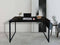 Bureau Stoer - laptoptafel - computertafel - industrieel vintage - 120 cm breed - zwart