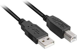 Sharkoon 4044951015276 - USB 2.0 kabel - USB-A naar USB-B - 300 cm - Zwart