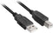 Sharkoon 4044951015276 - USB 2.0 kabel - USB-A naar USB-B - 300 cm - Zwart