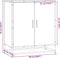 vidaXL - Dressoir - 68x35x76 - cm - bewerkt - hout - en - metaal - grijs - sonoma