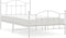 vidaXL - Bedframe - met - hoofd- - en - voeteneinde - metaal - wit - 107x203 - cm