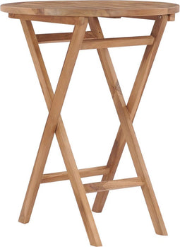 vidaXL - Tuintafel - inklapbaar - 60 - cm - massief - teakhout