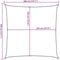 vidaXL - Zonnezeil - 160 - g/m² - 3,6x3,6 - m - HDPE - geel